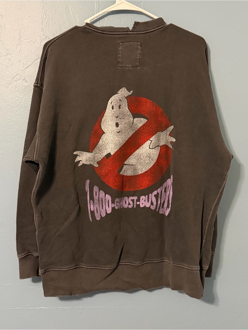 Aerie Ghostbusters Graphic Crewneck Sweater - Brown